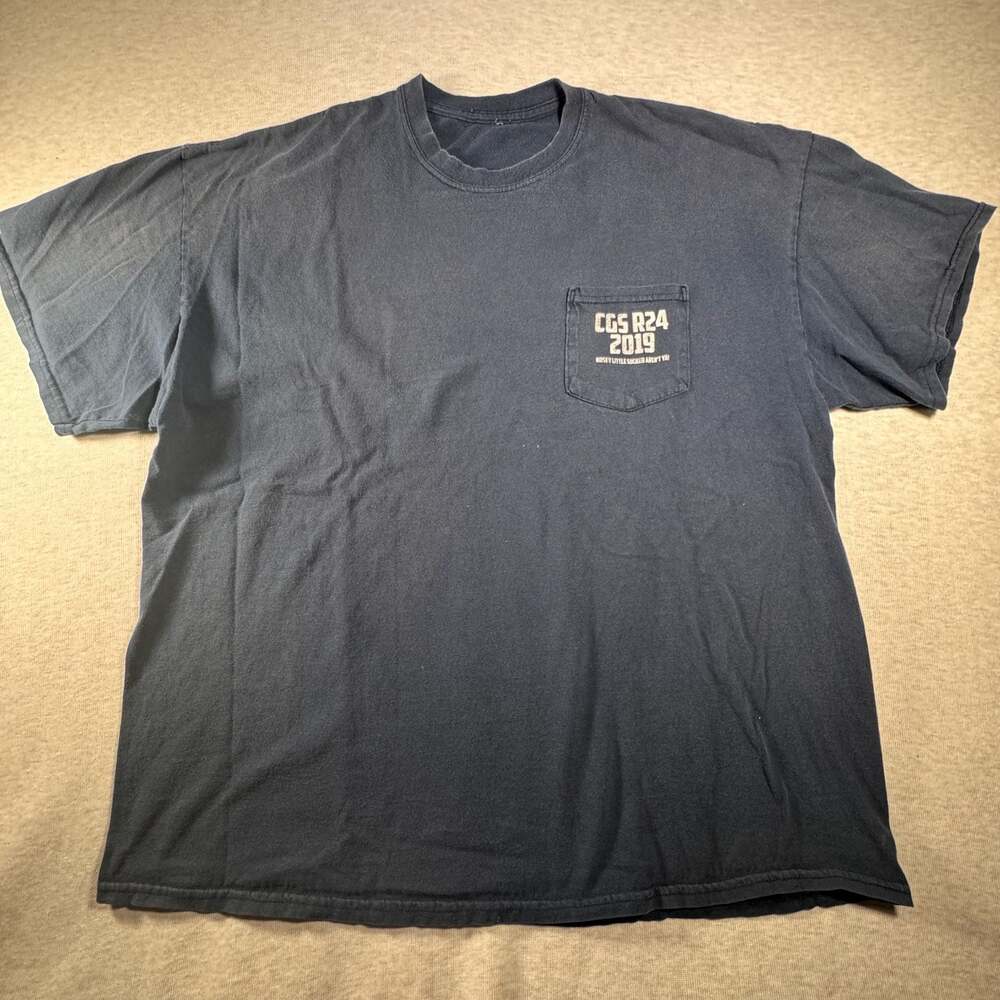CGS R24 2019 Nosey Little Sucker Aren't Ya! Navy Blue Pocket T-Shirt